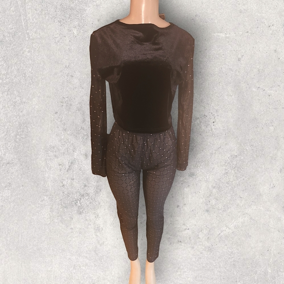 Black sheer two piece - Picture 4 of 6